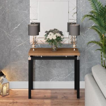 Imagem de Aparador Para Sala De Estar Industrial Malva Preto Demolição