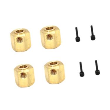 Imagem de YIJU Cubos de roda sextavados para carro RC, substituição YK4082 4102 6061, acessórios de montagem, fácil instalação, peças, adaptador de transmissão de, 4x4 Sem Eixo de Saída