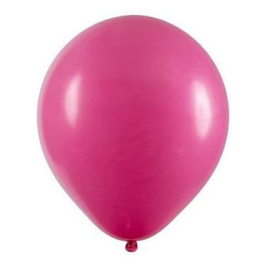 Imagem de Balão de Festa Redondo Profissional Látex Liso - Rosa Maravilha - Art-