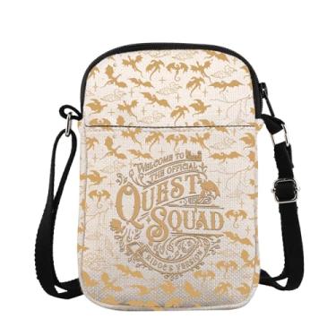 Imagem de ZJXHPO Dragon Novel Bolsa transversal Quest Squad Messenger Bag Dragon Rider Bolsa de mão amante de livros presente, Quest Squad Cb