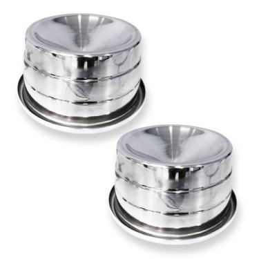 Imagem de Kit 2 Comedouro Ergonômico Elevado Alumínio Anti Formiga Para Gatos Ca