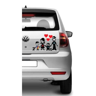 Imagem de Adesivo De Carro Família Feliz Autista Mod16 - Lojinha Da Luc Adesivos