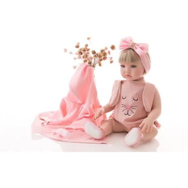 Imagem de Bebê Reborn - Banho De Sol Loira- Corpo 100% Silicone Meu Xodo - Meu X