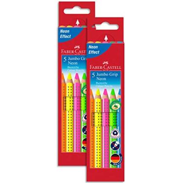 Imagem de Faber Castell 110994 Giz de cera "Jumbo Grip Neon"