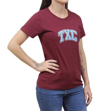Imagem de Camiseta Feminina Vinho TXC 38218