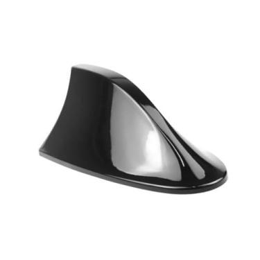 Imagem de Antena Veículo Automotivo Shark Tipo Barbatana Tubarão Universal Esportiva Funcional Recepção Rádio Sinal AM FM Teto Carro Universal Cores (PRETO Shark Barbatana Tubarão)