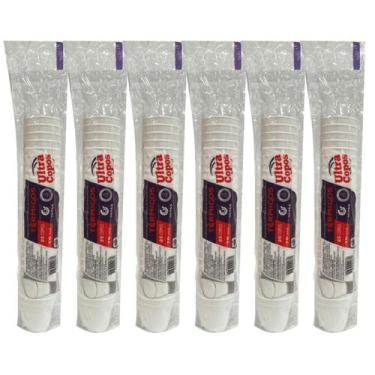 Imagem de 6 Pacotes de Copo de Isopor Térmico 70ml Linha Replast Ultra com 25 un