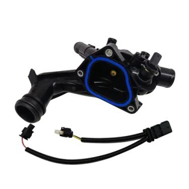 Imagem de Forlevlaep 11538674895 Conjunto de carcaça do termostato de arrefecimento do motor com sensores + cabo adaptador de chumbo adequado para Mini Cooper 2011-2016, para Cooper Paceman 2013-2016, para