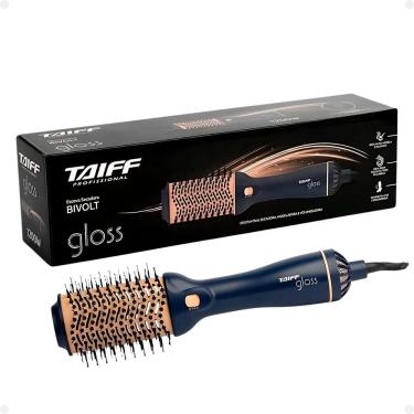 Imagem de Escova Secadora Taiff Gloss Azul 1200w Bivolt