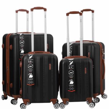 Imagem de Mala De Viagem Rígida Abs Com 4 Peças Rodinhas 360º Expansível