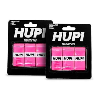 Imagem de Kit 02 Overgrip Hupi Pro Rosa Pack 03 Unidades, Cor: Rosa, Tamanho: Única