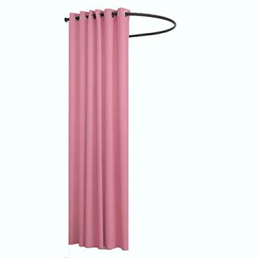 Imagem de Loja de roupas simples, provador, provador, loja de roupas, vestiário montado na parede com trilho e gancho para boutique, loja de varejo, quiosque, alfaiataria, vestiário portátil