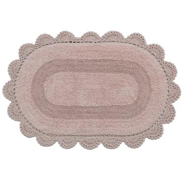 Imagem de Tapete Crochê Dupla Face Oval 60x90cm - Kacyumara