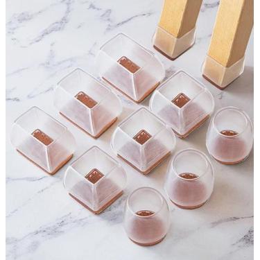 Imagem de 04unid Protetor Redondo Grande Pezinho Cadeira Mesa Silicone - BSAN SH