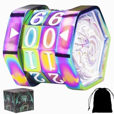 Imagem de MTG Life Counter MTG Metal MTGs Commander Life Counter Wheel, No Installation Required Gift Box Packaging Suitable for Board Games, Card Games, Compatible with MTGs and TTRPG(Colorful_White)