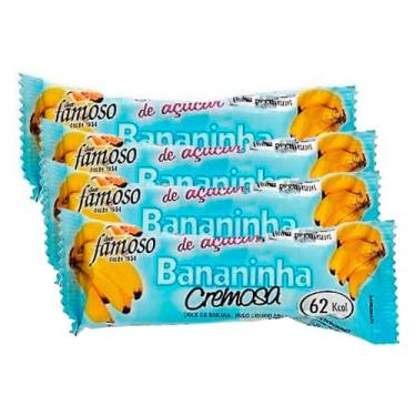 Imagem de Kit 4 Doce Bananinha Cremosa Sem Açúcar 30g - Doce Famoso