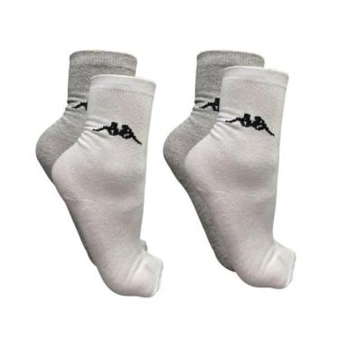 Imagem de Kit 2 pares meia casual algodão kappa cano longo unissex - tam 39-44, 