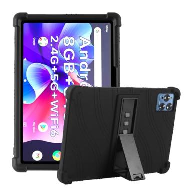 Imagem de Capa protetora de silicone à prova de choque para Vortex TAB10 / Moderness MB1001 / para DOOGEE T10/T10S/HAPPYBE/ANYLAKE/Velorim/CZZ/ZZB 10,1 polegadas (preta)