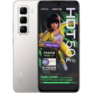 Imagem de Smartphone Infinix HOT 50 Pro 16GB RAM 256GB NFC Dual SIM Titan Gray