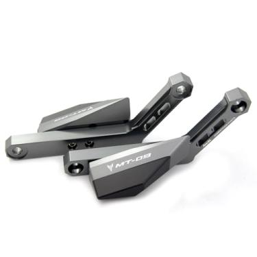 Imagem de Arashi Não Cortar CNC Frame Sliders Crash Pads para Yamaha MT09 FZ09 2013-2020, FJ09 2015-2017, XSR900 2016-2017, Cinza