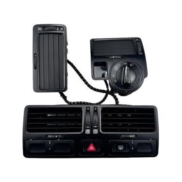 Imagem de Saída de ar para instrumentos pretos Saída de ar central para ar-condicionado compatível com VW Golf 4 Compatível com Jetta Compatível com Bora MK4 R32 GTI 1999-2004(White Rear Left)