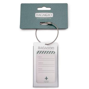 Imagem de Tag de Mala em Alumínio Prata - Bagaggio, U