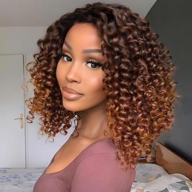 Imagem de Cabelo de crochê EERYA GOGO Curl 20 cm curto cinza sintético x7