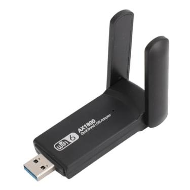 Imagem de AX1800 Adaptador WiFi USB 3.0, Dual Band 2.4GHz/5.8GHz com Bluetooth, 2 Antenas de Alto Desempenho para PC e Notebook