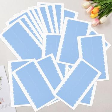 Imagem de 240 peças de fita de extensão de cabelo, fita adesiva de substituição para extensões de cabelo, fita dupla face de cabelo humano abas fita de extensão fita de substituição para peruca, ferramentas de