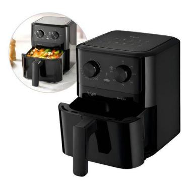 Imagem de Fritadeira Airfryer Quad Fry 4,2 L 1.400w Preta Elgin 127v - Preto, Pr