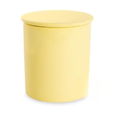 Imagem de Porta Manteiga com Vedação Total, Conserva Manteiga Fresca e Saborosa, Protege Contra Odores da Geladeira, Fácil de Abrir e Usar, Ideal para Cozinha(Tampa Reta - Amarela)