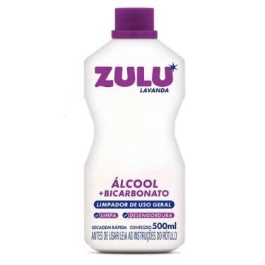Imagem de Álcool com Bicarbonato Lavanda Zulu 1L