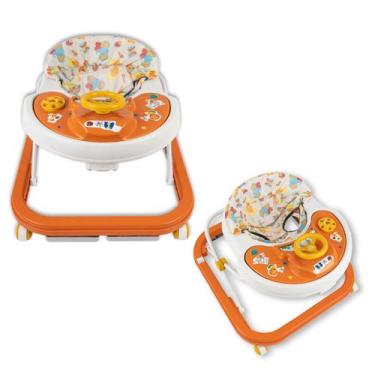 Imagem de 02 Andadores De Bebê Infantil Musical Sonoro Laranja - Styll Baby - Pe
