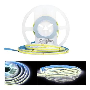 Imagem de 10M Fita Led 3528 Cob Direta 320Leds 15W Por Metro Branco Qu