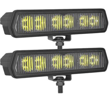 Imagem de Barra de luz de 15 cm, SWATOW INDUSTRIES 60W 15 polegadas CREE LED Pods Driving Flood Offroad Light Ditch, para-choques, luzes de neblina à prova d'água, para caminhonete Wrangler F150, Toyota, Chevy