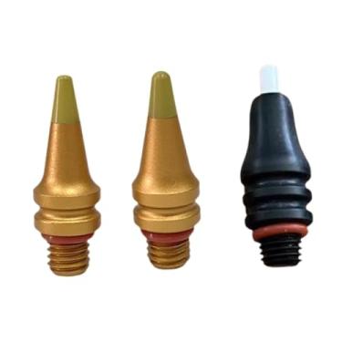 Imagem de Ysyqkn Conjunto de 3 Brocas para Reparo de Amassados, Ferramenta para Reparo de Amassados ​​automotivos, Rosca M8, Liga de Alumínio, Sem Pintura.