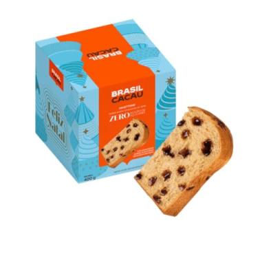 Imagem de Panetone Zero Açúcar Gotas de Chocolate 400g Brasil Cacau