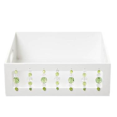 Imagem de Bandeja Pedras Verdes Quarto Bebê Infantil Menina Menino - Potinho de 