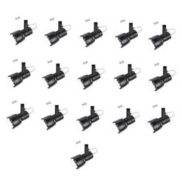 Imagem de Kit 16 Spot Trilho Perfilado Eletro calha Par20 Bulbo OL4 - Hiperlight
