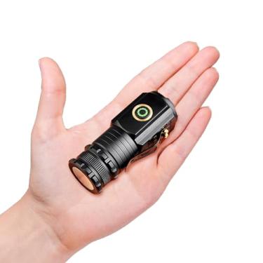Imagem de Lanterna de LED Potente Super Brilhante Bolso Alumínio Recarregável para Caminhada e Acampamento com Ímã
