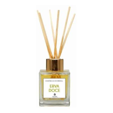 Imagem de Difusor De Ambiente Com Varetas Aroma De Erva Doce 100Ml - Essência Do