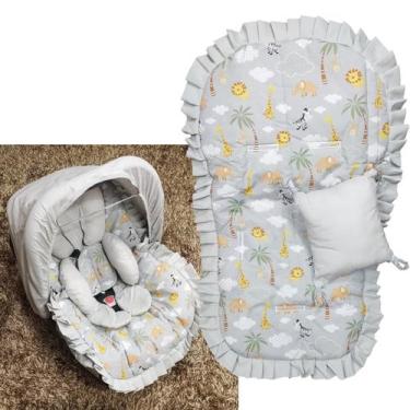 Imagem de Kit Capa de Bebê Conforto + Capa de Carrinho + Apoio Anatômico + Jogo 