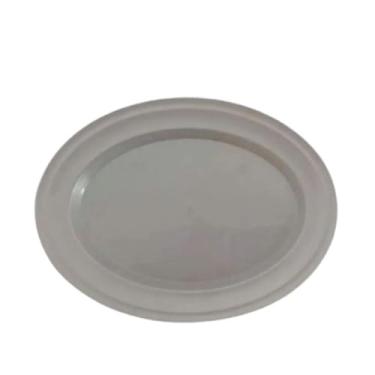 Imagem de Travessa Oval Rasa 30cm – Baixela Plástica para Porções e Serviço de Mesa (1 Unidade)
