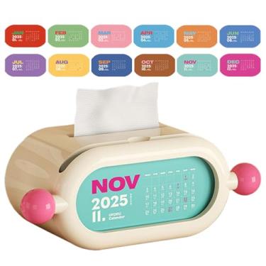 Imagem de Porta-Lenços de - Caixa Organizadora com Calendário para Lenços - Organizador De Toalhas De Banho,Para Viagem Casa Cozinha Banheiro Escritório Mesa De Trabalho Sala De Estar