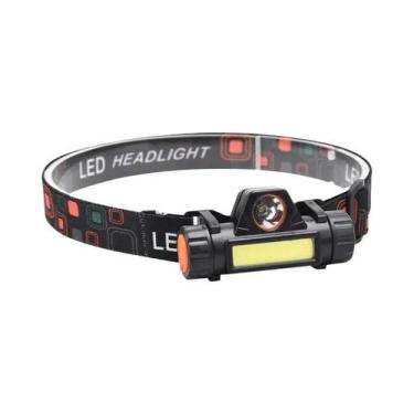 Imagem de Lanterna Magnética De Cabeça LED Para Pesca Noturna Com Longa Duração 