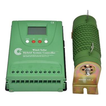 Imagem de Hyuduo Controlador Híbrido Solar Eólico MPPT Boost Regulador de Carga para Bateria de Lítio 12V / 24V Com Função de Ativação de Resistência de Display LCD Universal para Bateria de