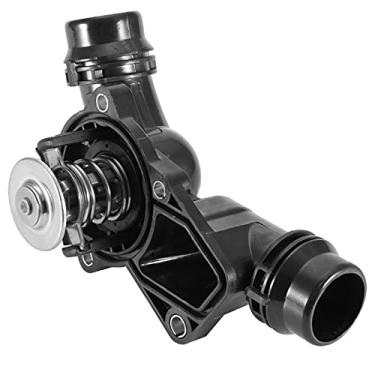 Imagem de aqxreight Conjunto de Carcaça de Termostato 11531437040 para X5 2001-2005, Confiabilidade de Desempenho do Motor e Caixa de Lata, Produto de Controle de Termostato de Reposição, Nova Temperatura