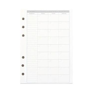 Imagem de Caderno Espiral A5 A6 Com Folhas Soltas, Planejador Semanal E Mensal, 