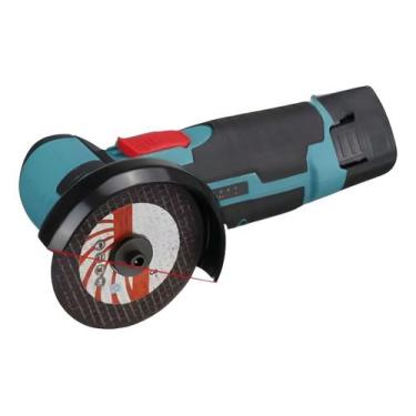 Imagem de Lixadeira Esmerilhadeira Angular Portátil Sem Fio 2 Baterias - Mini Co