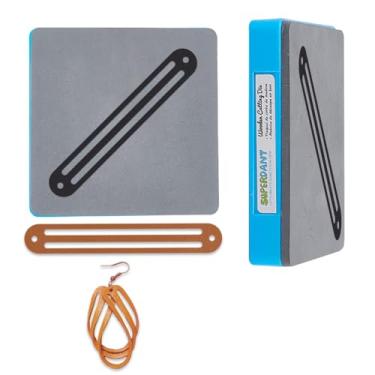 Imagem de SUPERDANT Brincos deformados com 3 tiras, matrizes de corte de couro, cortador de madeira, diamante, decorações circulares, matrizes de couro para artesanato faça você mesmo, artesanato, bolsa, roupas